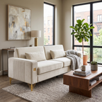 FX-P18-BE(SOFA) Modern Velvet Sofa