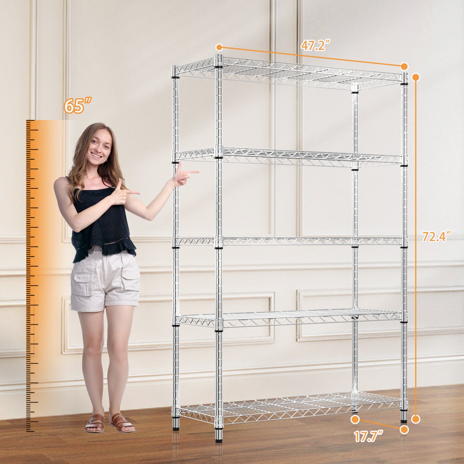 5-Tier Steel Storage Shelving Unit