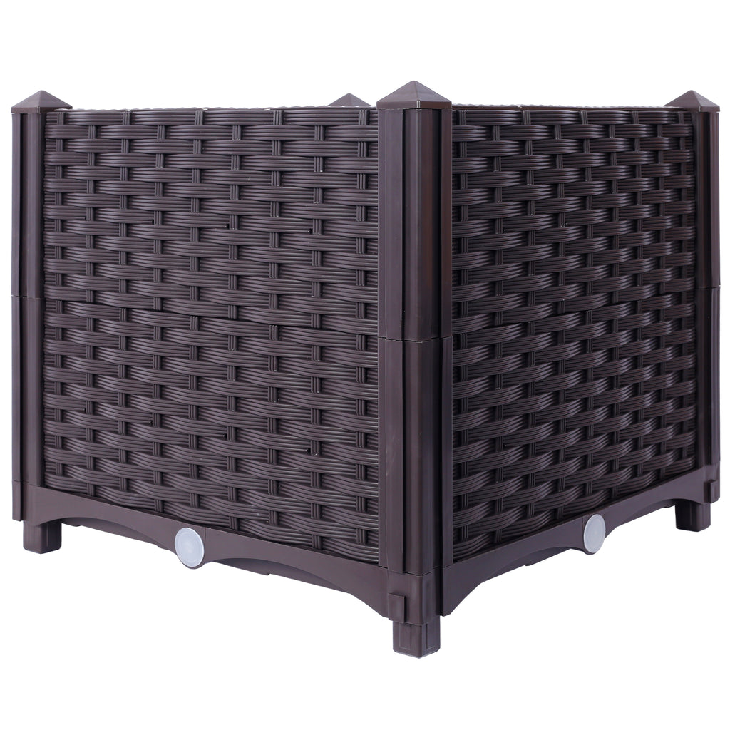 Deep Raised Garden Bed Plastic Planter Boxes