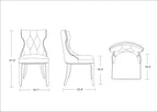 Reine Wood Upholstered Dining Chair (Set of 2)