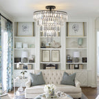 20" Black Crystal Chandelier