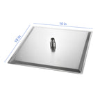 10" Square Rainfall Shower Head, Wall/Ceiling Mounted, Brushed Nickel