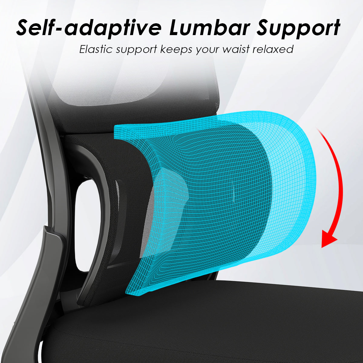 Mesh Ergonomic Office Chair with Lumbar Support
