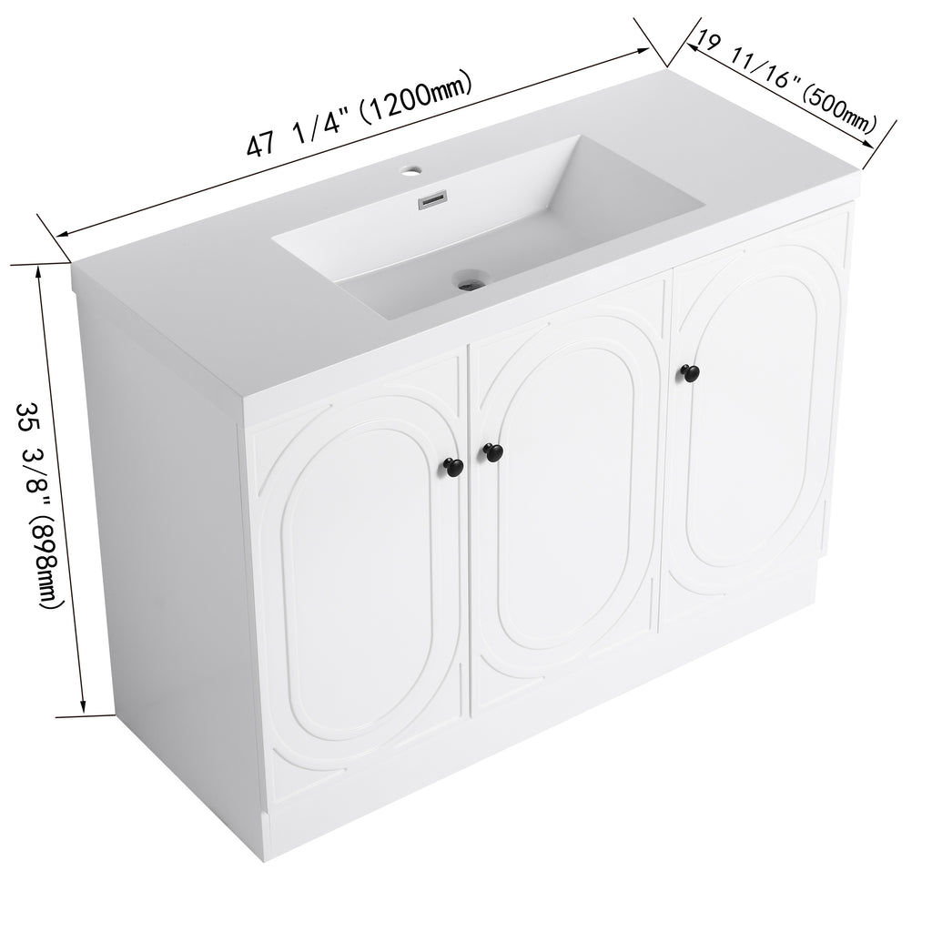 48" Freestanding Bathroom Vanity
