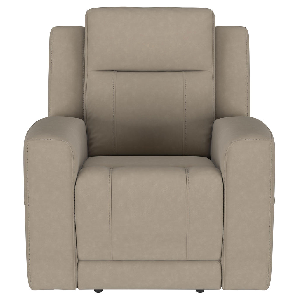 Slater Taupe Upholstered Recliner