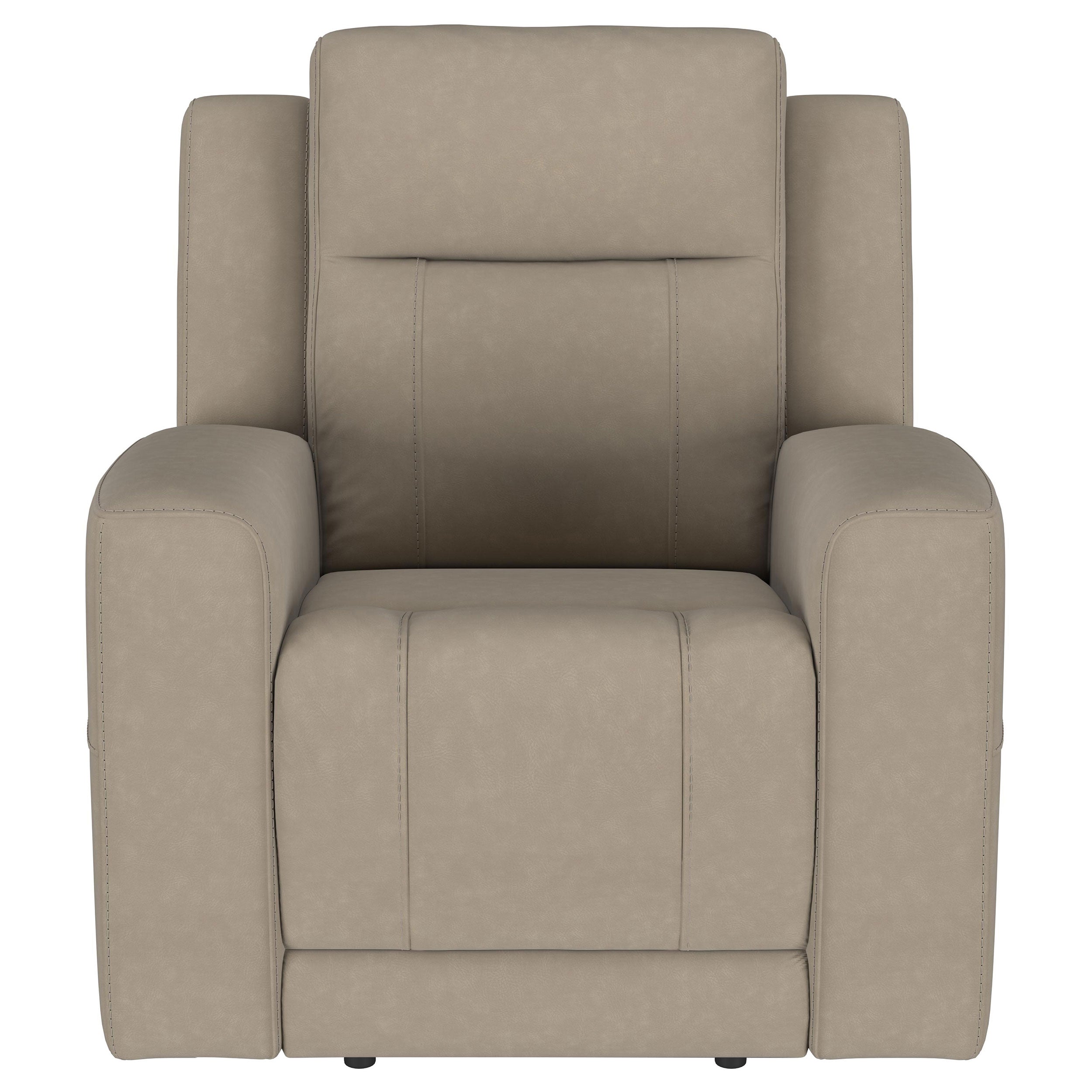 Slater Taupe Upholstered Recliner