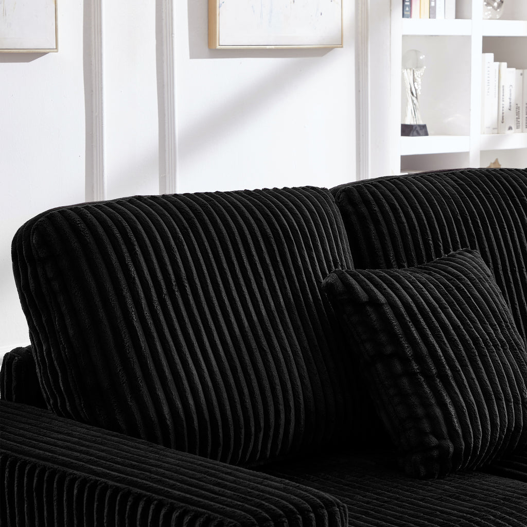 93" Sectional Sofa with Reversible Chaise Lounge