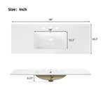 48-Inch Natural Rattan Bathroom Vanity