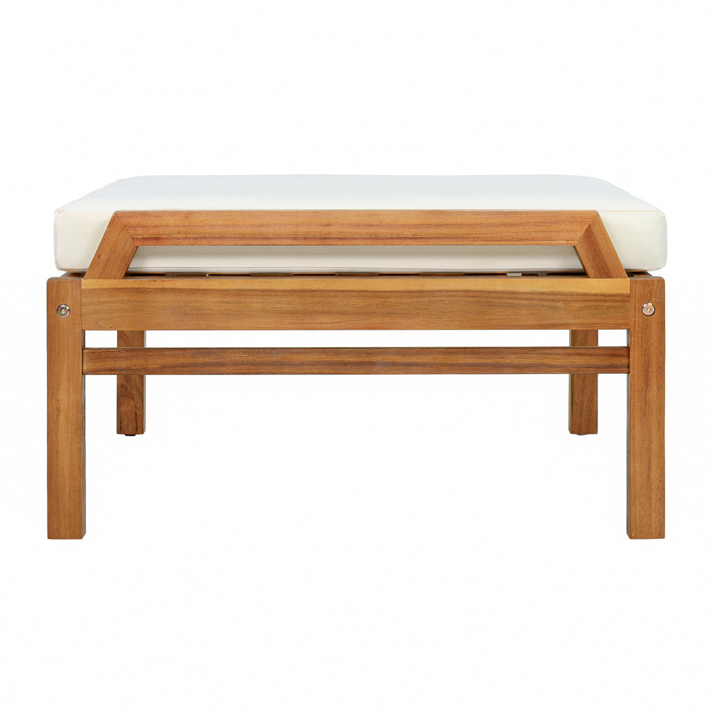 4 Piece Acacia Wood Patio Furniture Set