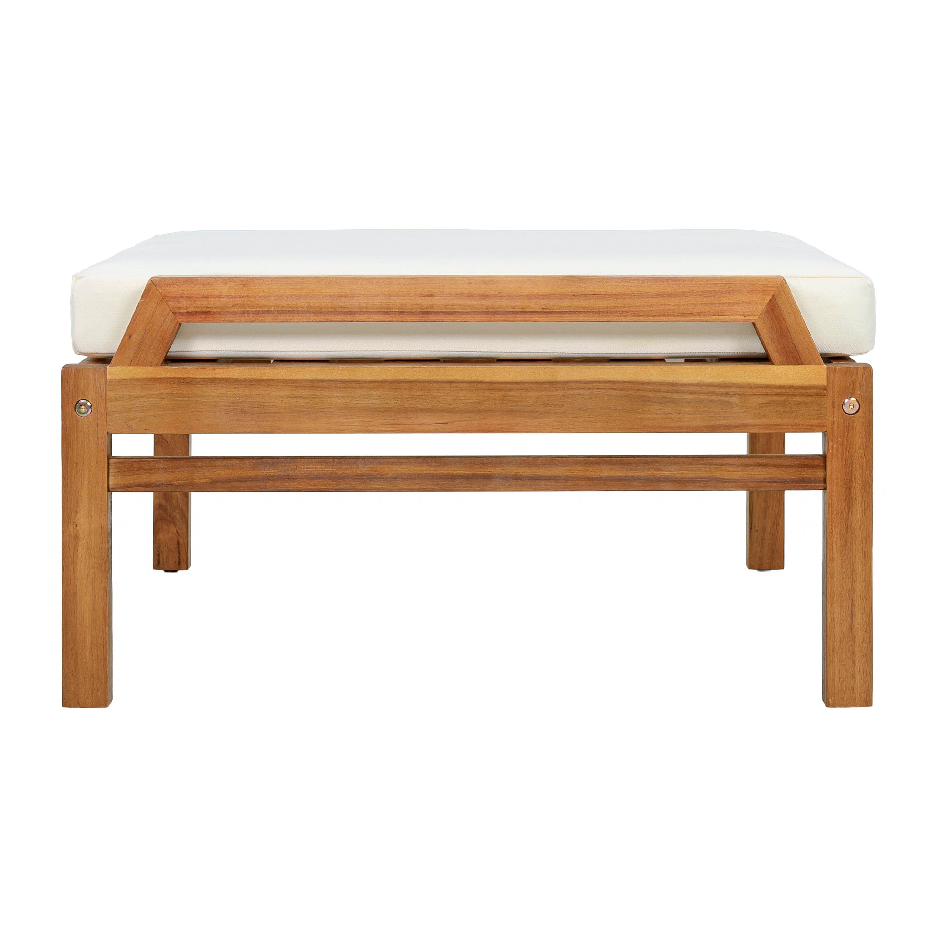 4 Piece Acacia Wood Patio Furniture Set