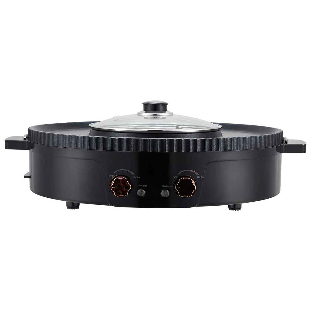 Hot Pot with Grill 1800W 2-in-1 Electric Smokeless Grill