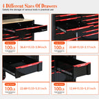 Automobile Repair Heavy-duty Tool Cart with 7+12 Drawers