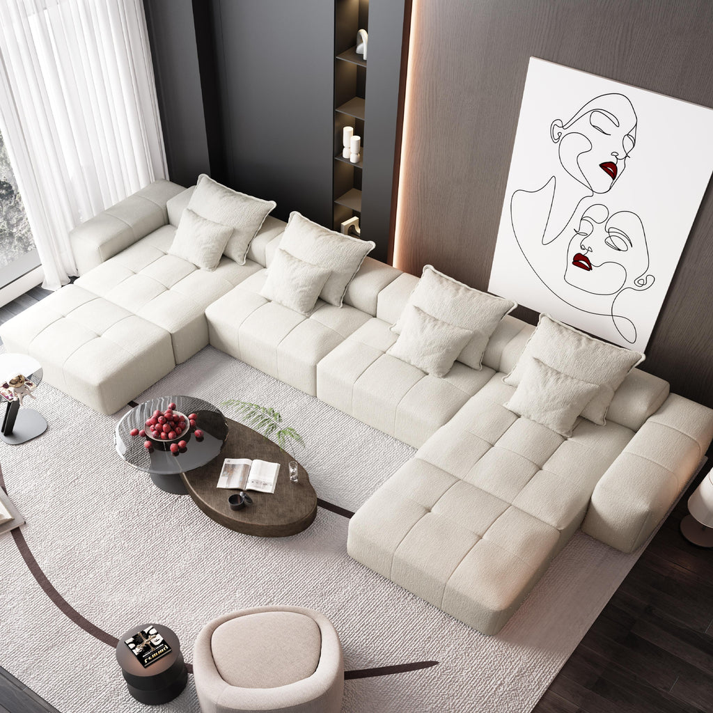 Modern Oversized Modular Sectional Sofa