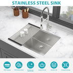 25 Inch Undermount Kitchen Sink - 16 Gauge Stainless Steel
