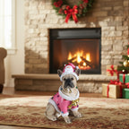 Christmas French Bulldog Statue