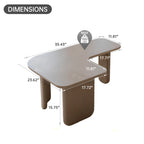 35.43" L-Shape Modern Coffee Table Upgraded
