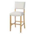 Barstools With Rivet Decoration Set of 2