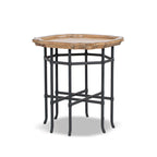 Foundry 24" Square Reclaimed Pine Wood & Iron Side Table