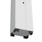 Attica Broom Cabinet Double-Door Design with Inner Shelves and Side Hangers