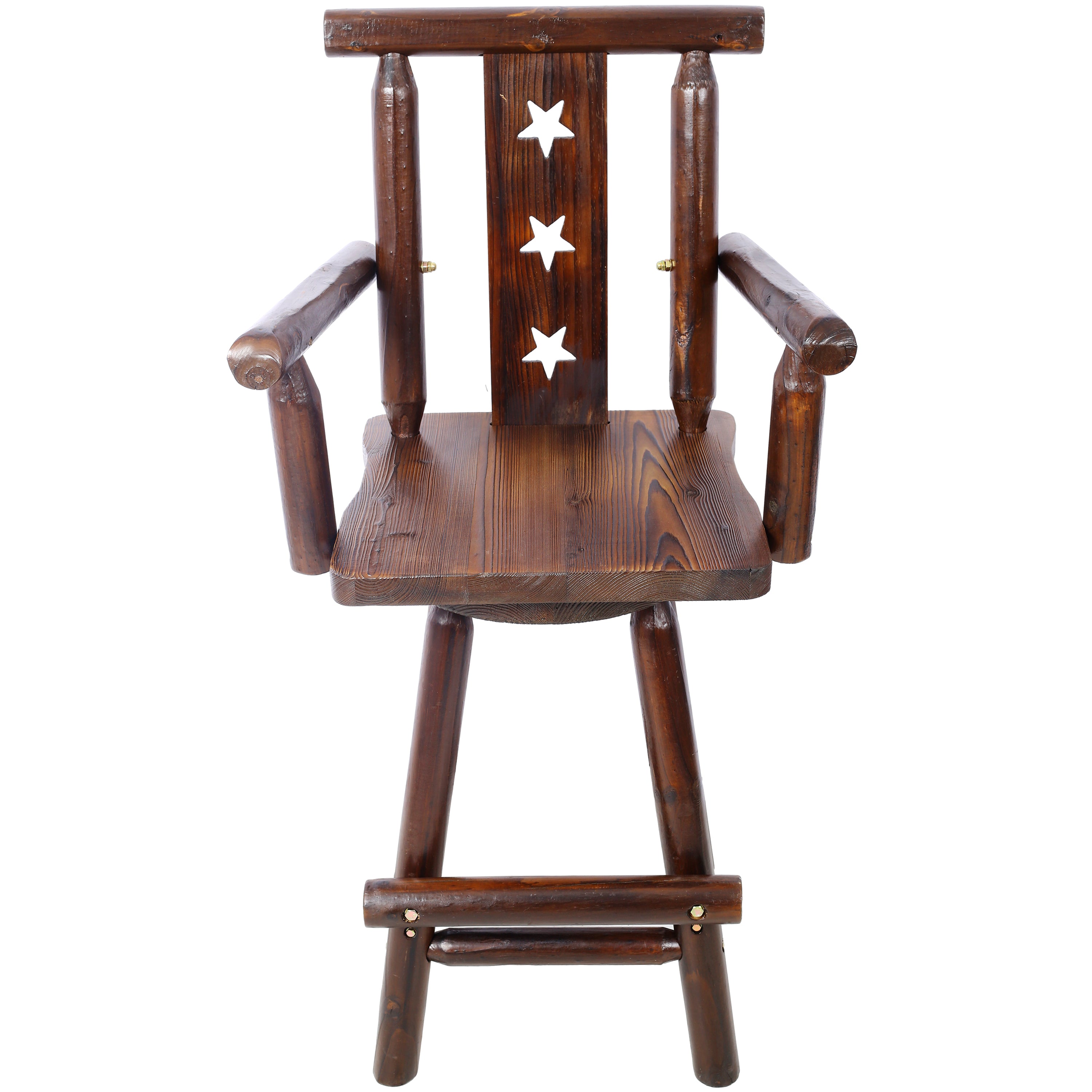 Rustic Bar Stool - Fir Wood Construction