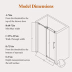 Frameless Single Sliding Shower Door