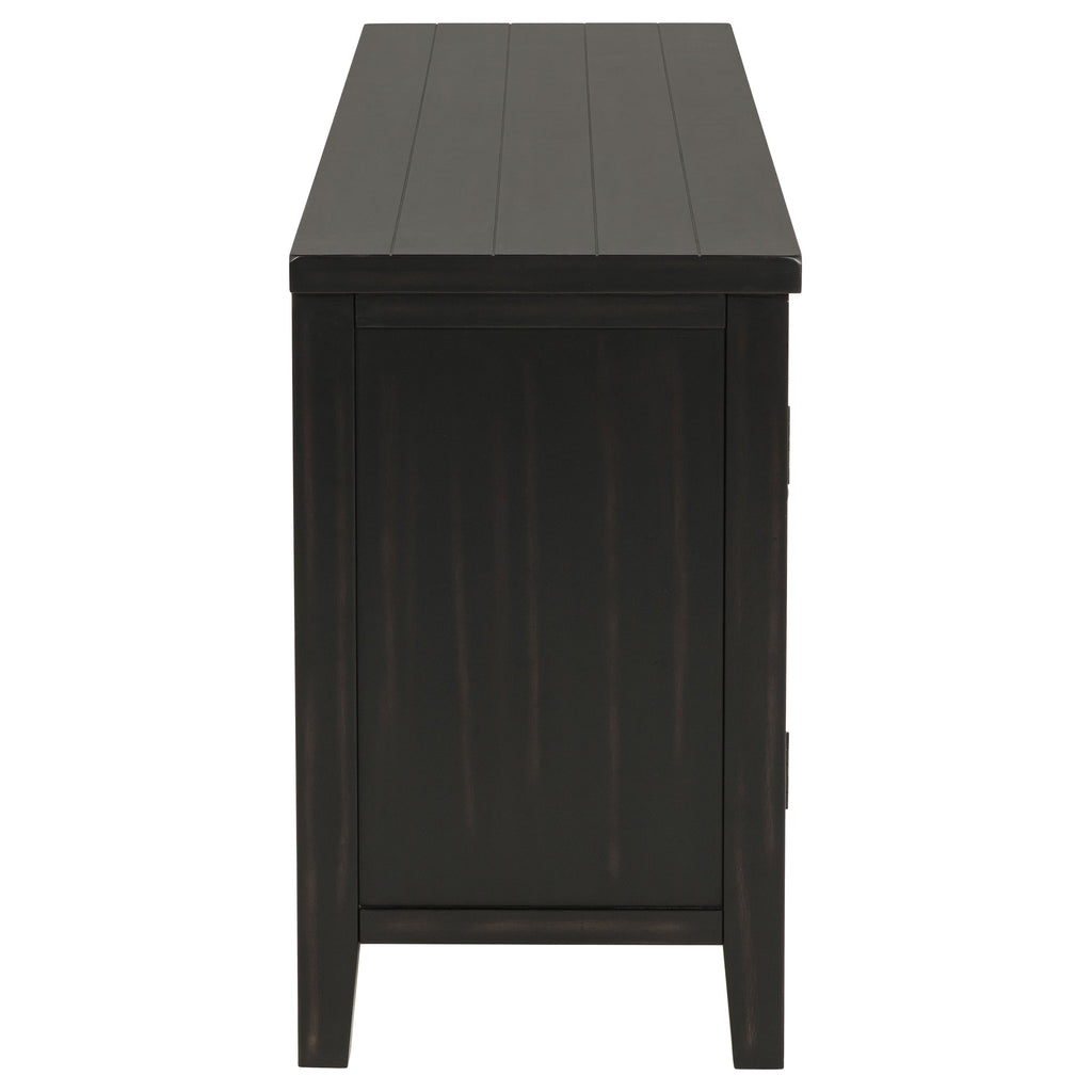Sutter Distressed Java 2-Door TV Stand