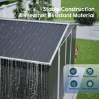 10x10 Ft Large Outdoor Metal Storage Shed