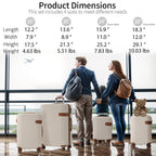 4 Piece Luggage Set Suitcase Set