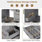 30" Bathroom Vanity with Ceramic Sink, Soft-Close Door and Ample Storage