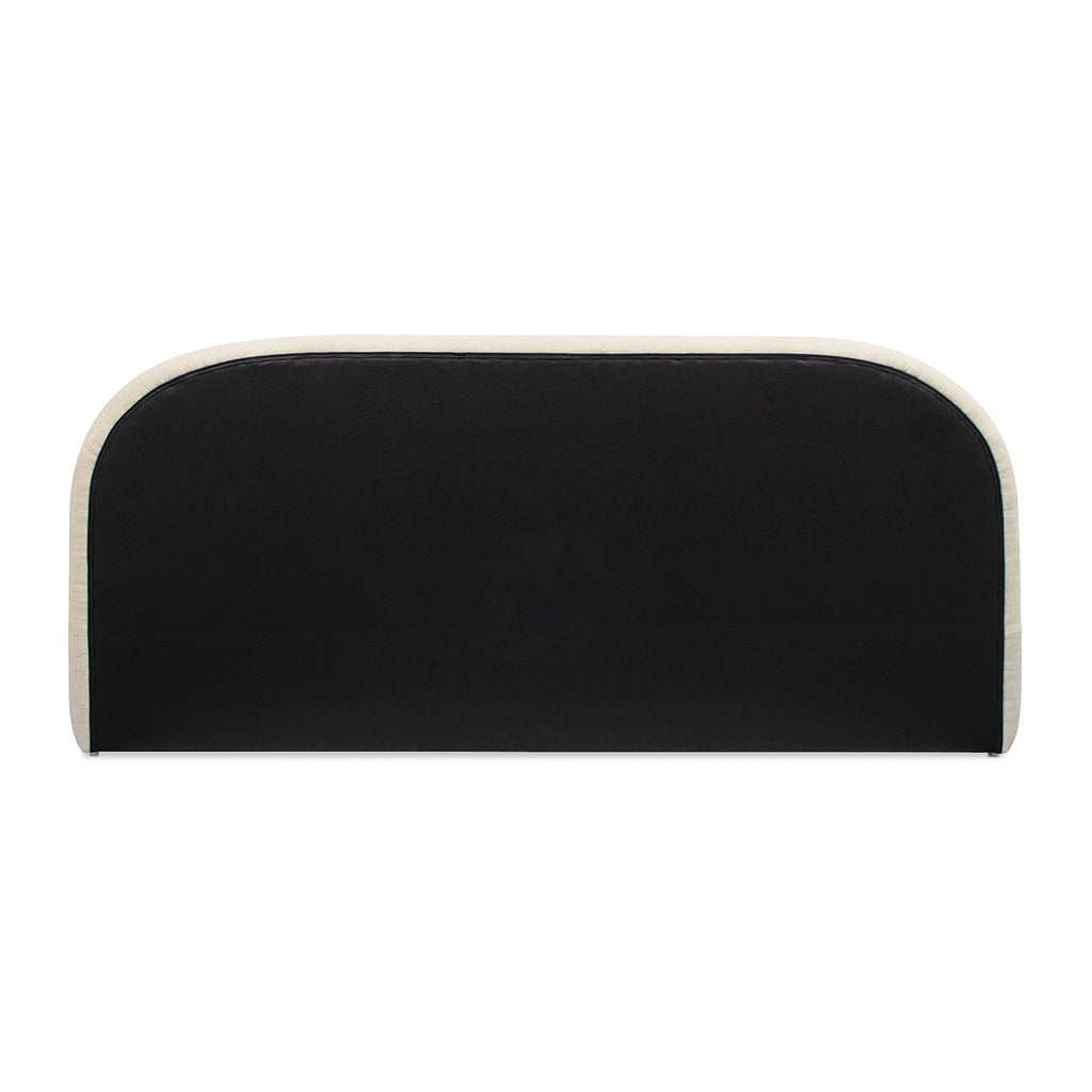 Archie Puffy Grounded Upholstered Platform Bed - Oatmeal Light