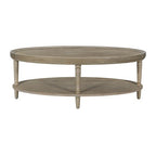 Oval Coffee Table with Shelf