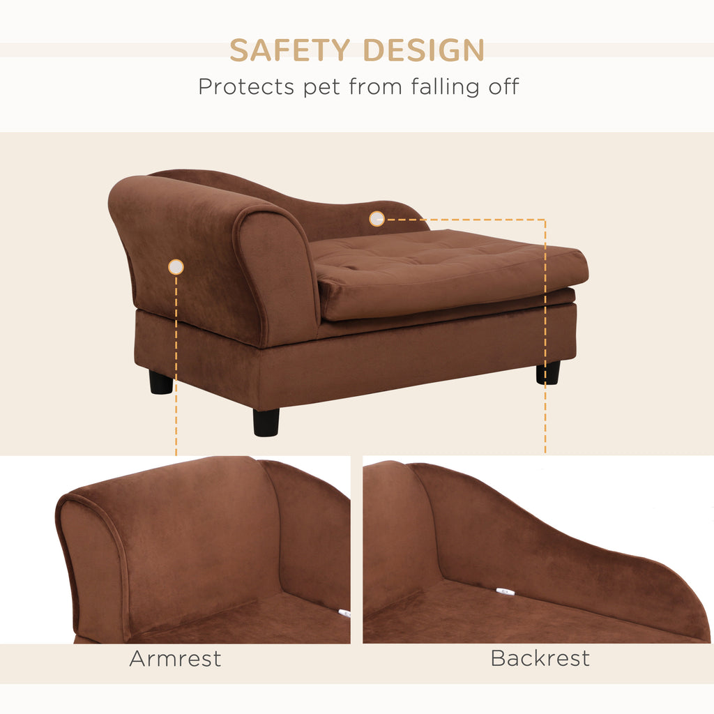 PawHut Luxury Fancy Dog Bed for Small Dogs