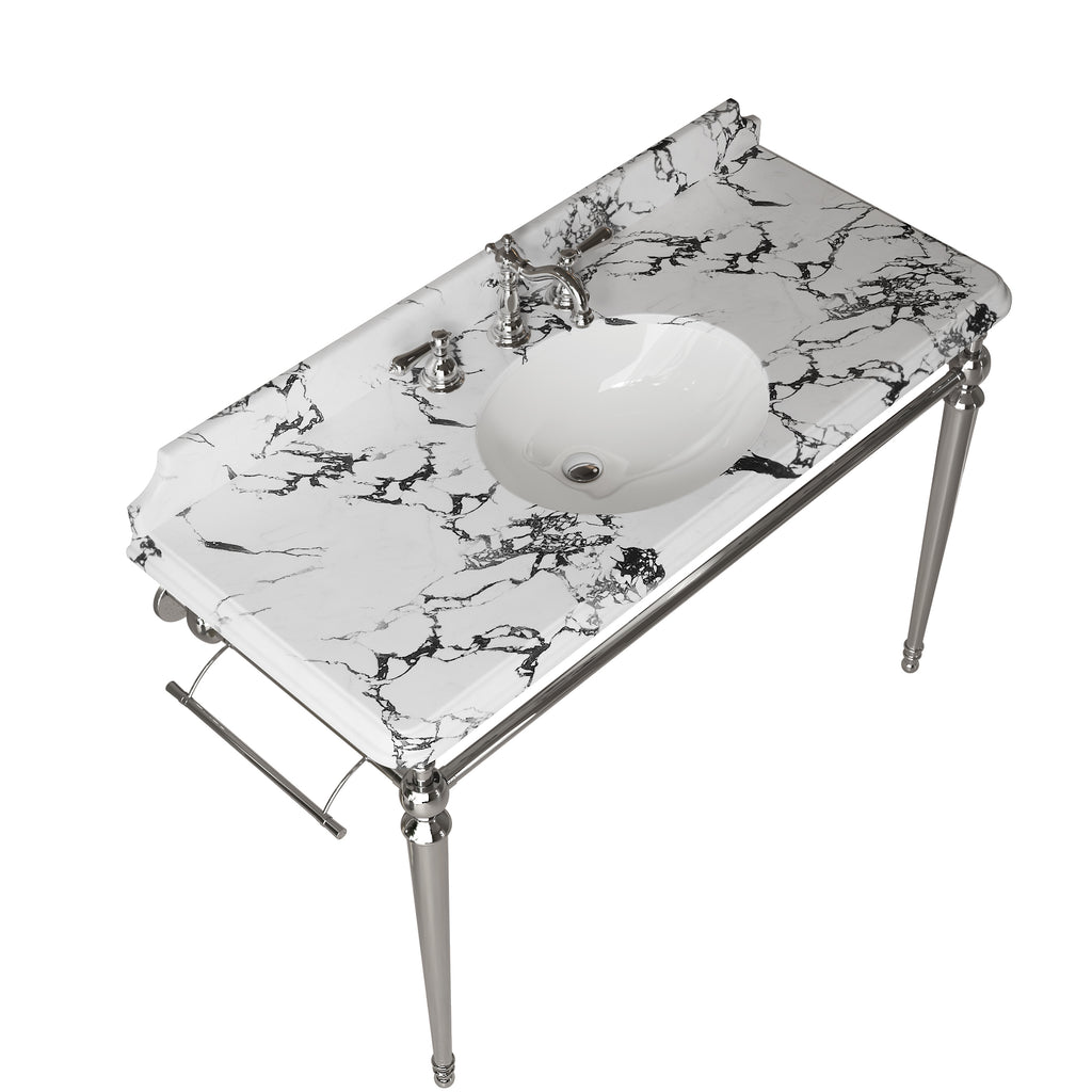 VICI 48" Bathroom Ceramic Undermount Basin and Countertop
