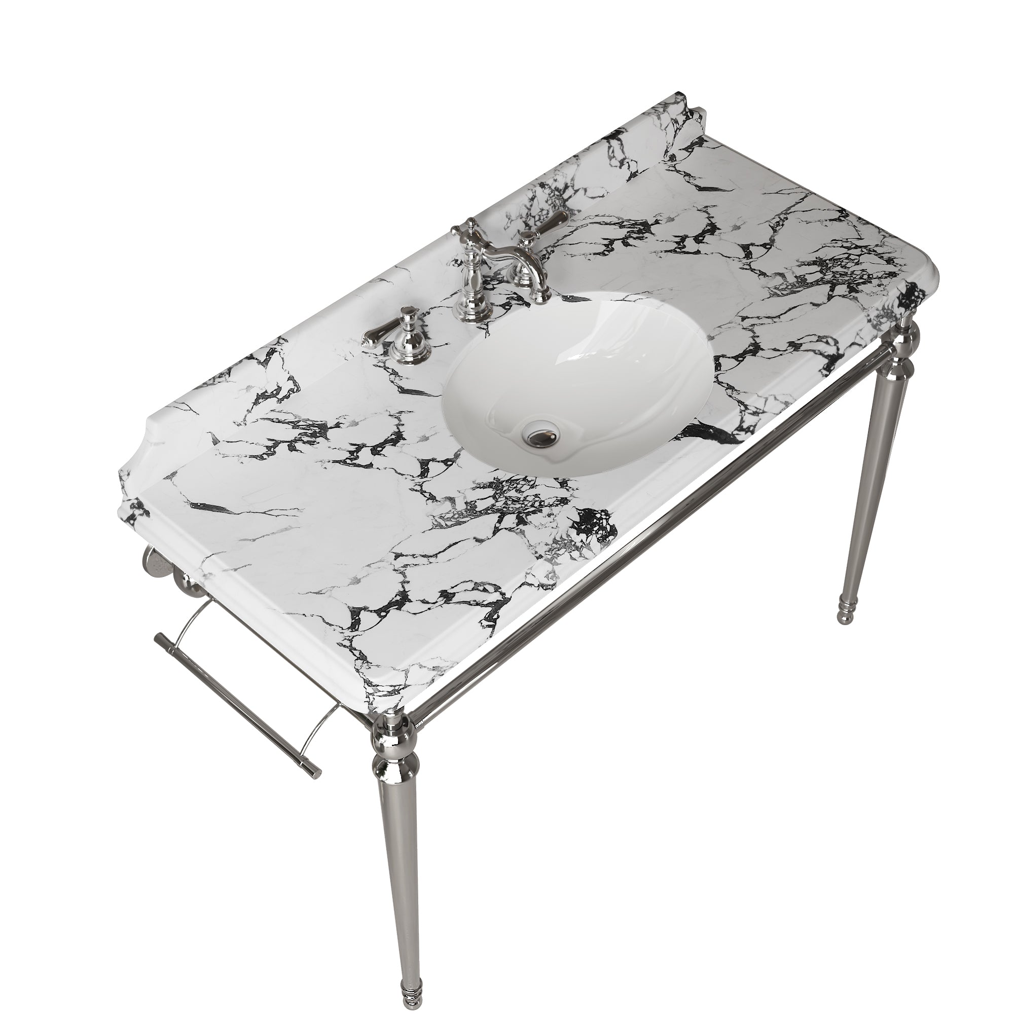 VICI 48" Bathroom Ceramic Undermount Basin and Countertop