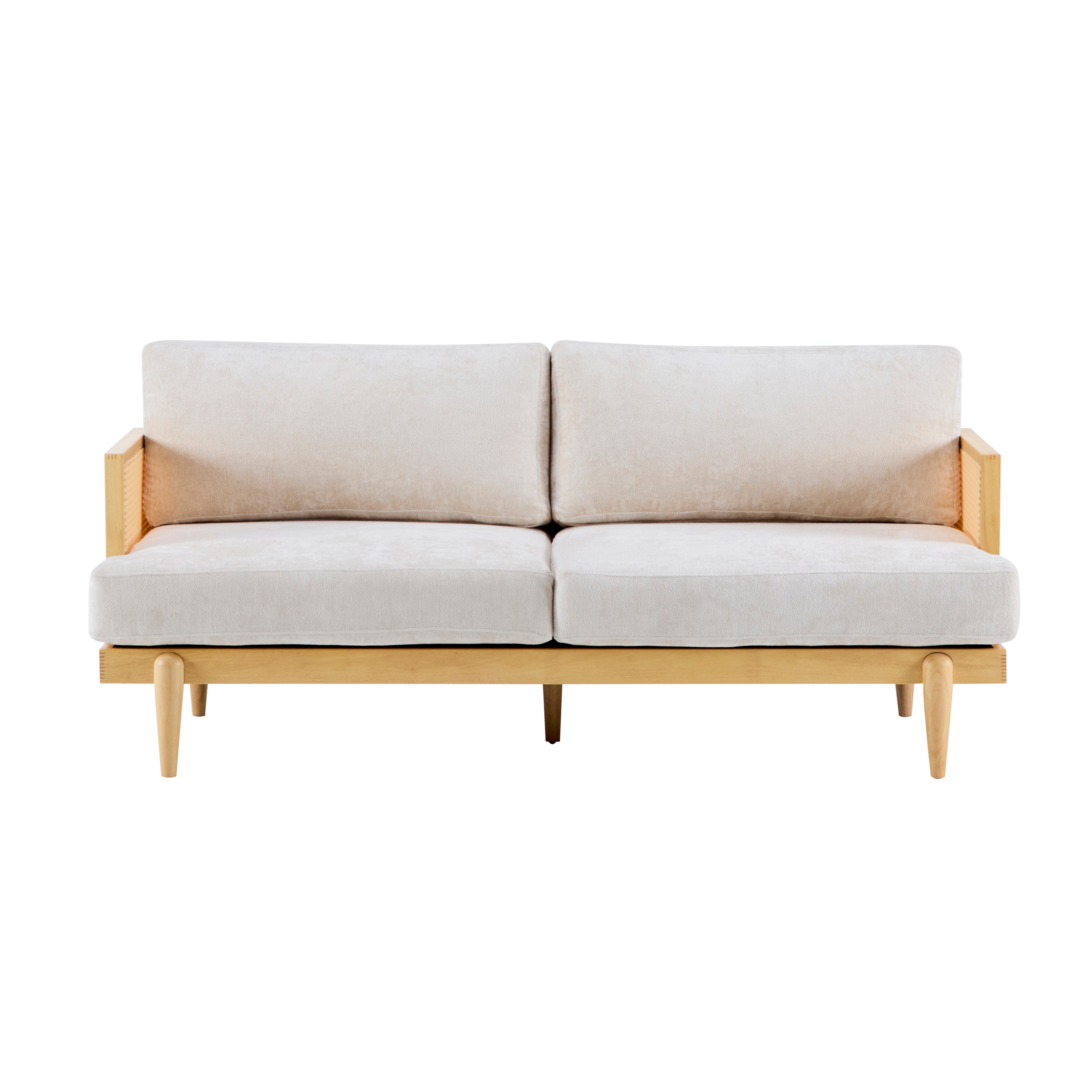 Emir 72" Square Arm 3-Seater Boucle Sofa