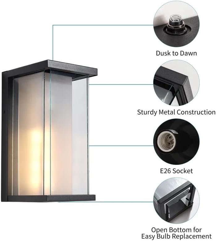 Dusk To Dawn Outdoor Wall Sconce