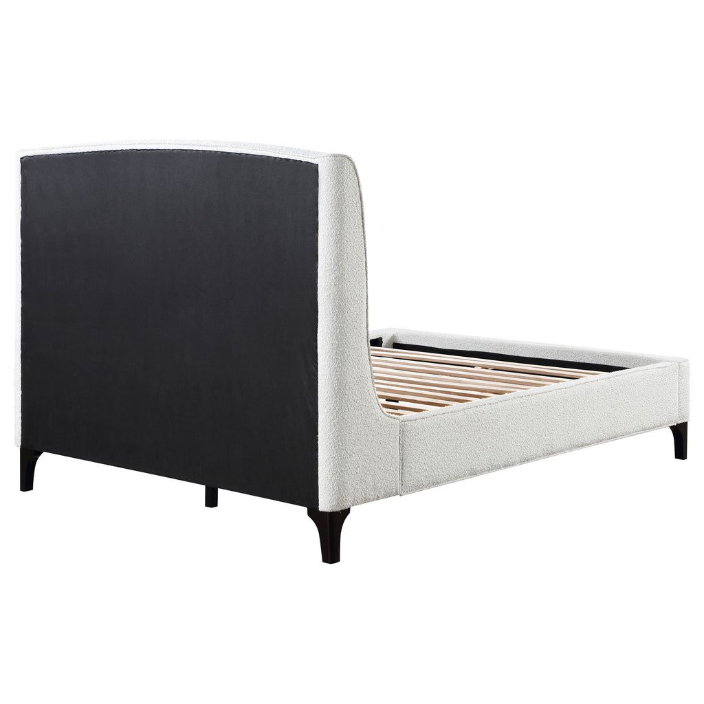 Theodore Snow Upholstered Eastern King Wingback Bed