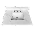 31-Inch Quartz Bathroom Vanity Top
