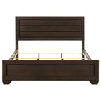 Villeparisis Dark Cocoa Eastern King Panel Bed