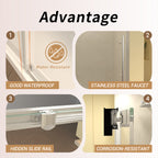 48" Single Sliding Shower Door