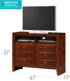 Marilla G1550-TV2 Media Chest - Cherry