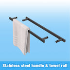 Aluminum Frame Double Sliding Shower Door 44-48"x72"