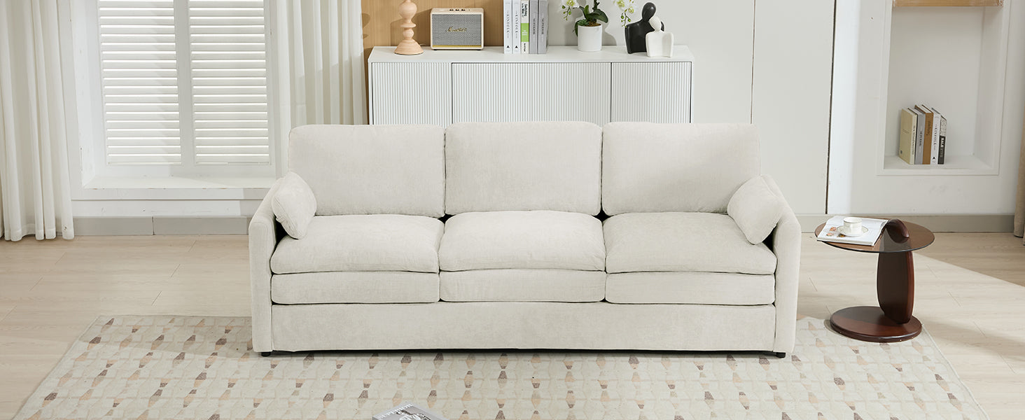 89" Cozy Upholstered 3-Seater Sofa