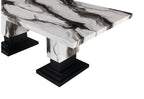 Stacey Zebra White/Black Dining Table