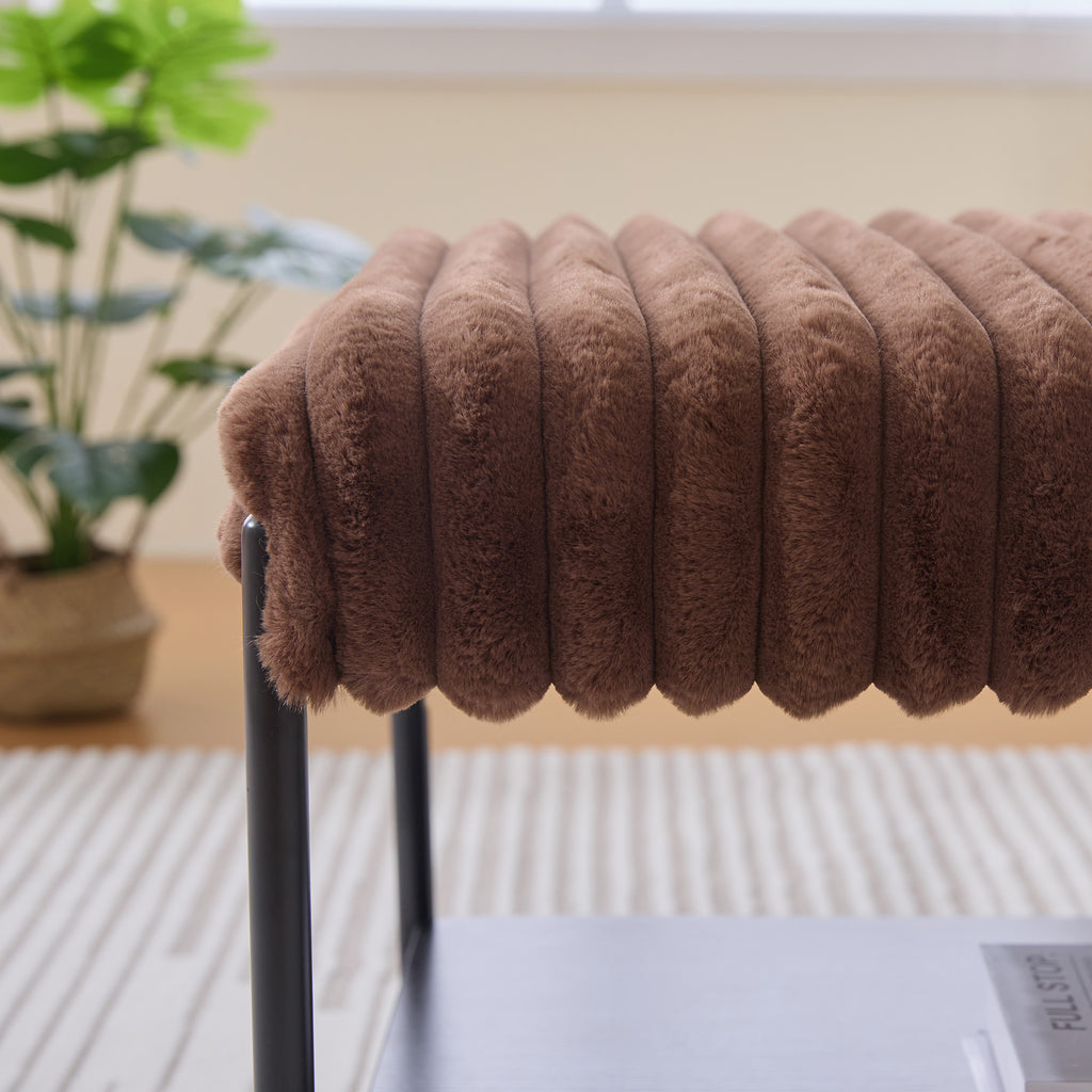 30.7" Wide Upholstered Ottoman Coffee Table Foot Rest