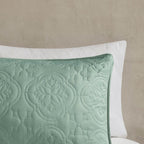 3 Piece Reversible Bedspread Set - Seafoam King/Cal King
