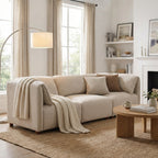Aura 96 in. 3-Piece Boucle Modular Free Combination Sectional Sofa