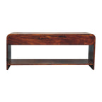 Solid Wood Aspen Slim Media Unit, 3-Drawers, Open Slot