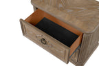 Simple Contemporary 1pc Nightstand Rustic