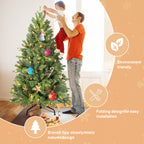 8FT Christmas Tree with 1847 PE+PVC Tips